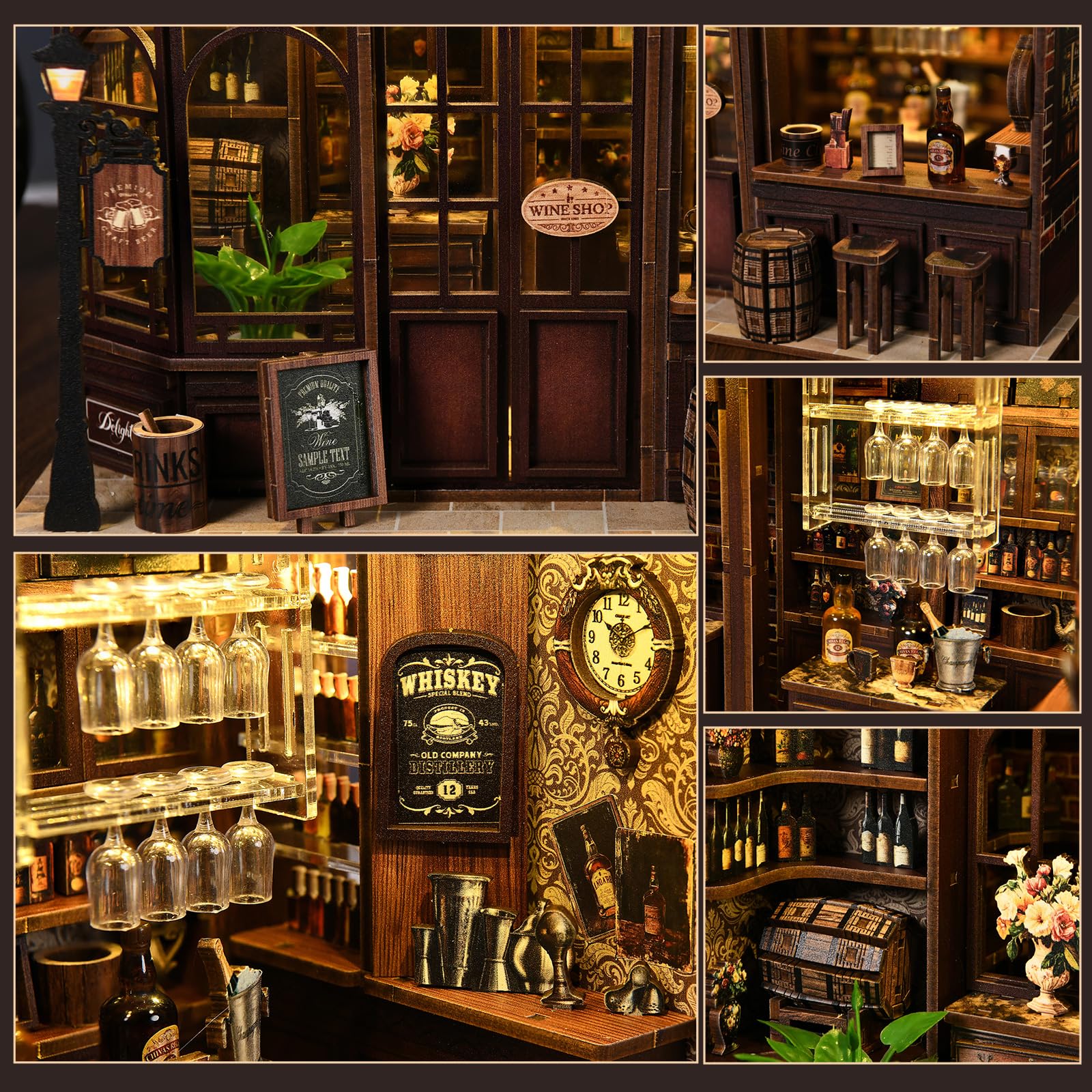 Amazon | Pixie Curio ミニチュアハウス キット 街角の酒場テーマ